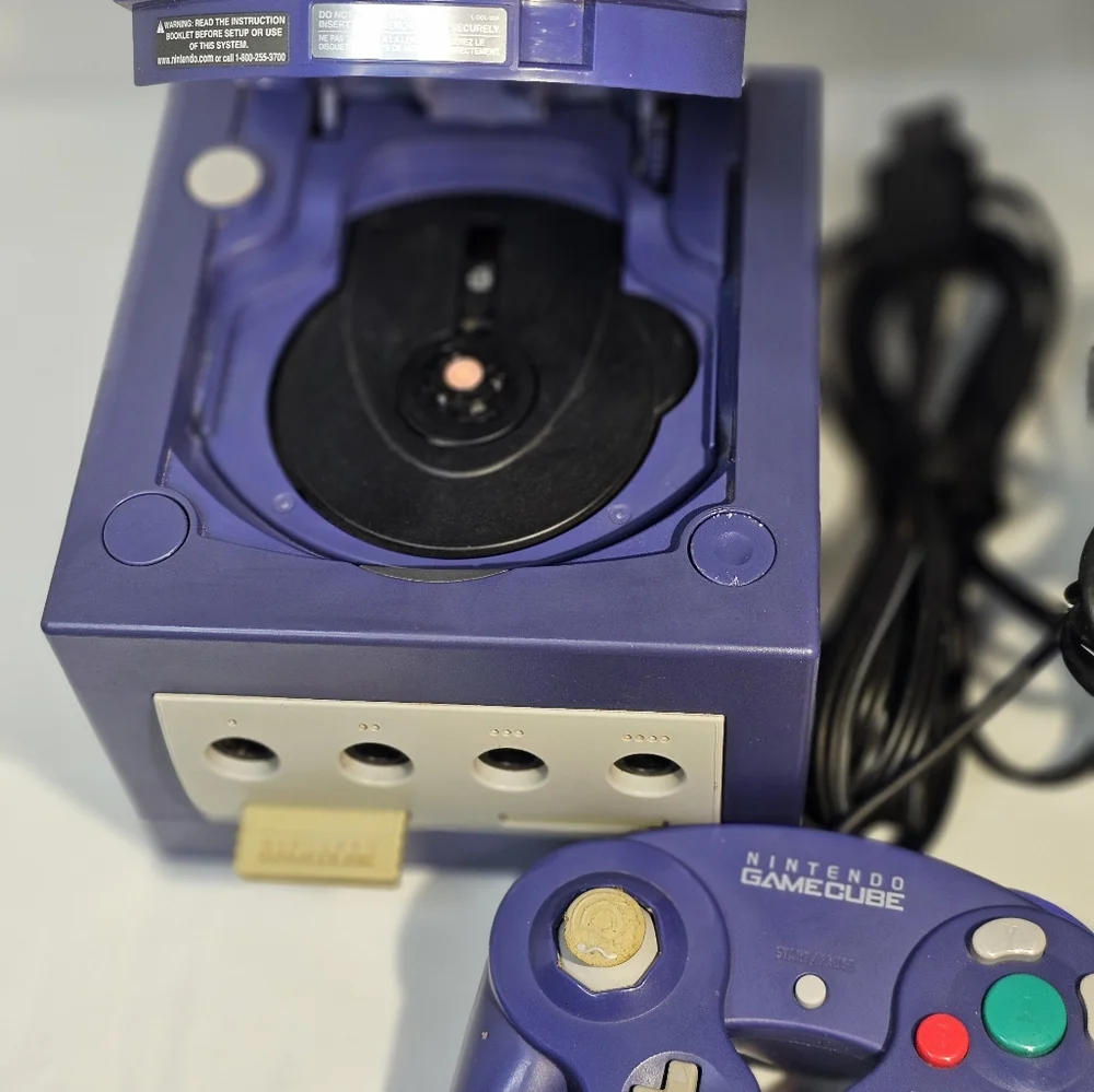 Vintage Indigo Nintendo GameCube, Console, 1 Controller, and Power Cord, ✨️Works